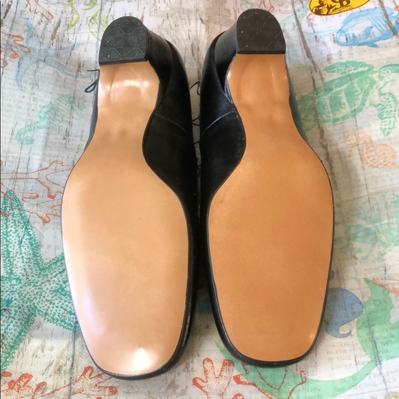 Enna Jetticks Size 11 1960’s Black Leather Shoes. - Picture 6 of 10